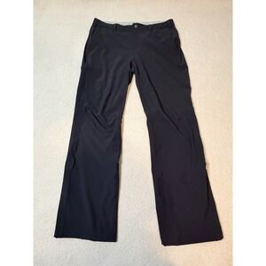 REI Sahara Roll-Up Performance Pants Women's 12 Black Adjustable Length Outdoors